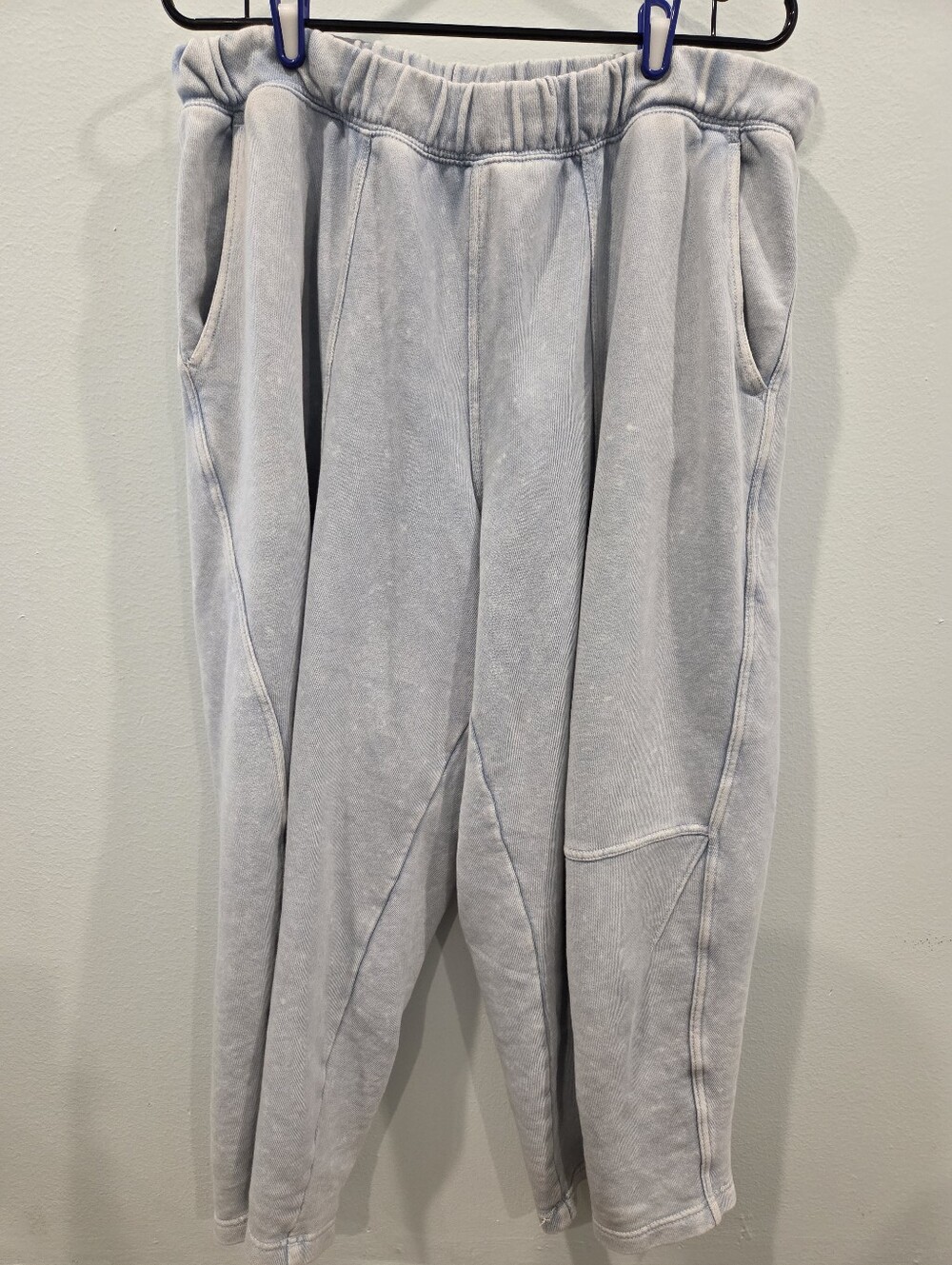 American Eagle Light Blue Barrel Sweatpants